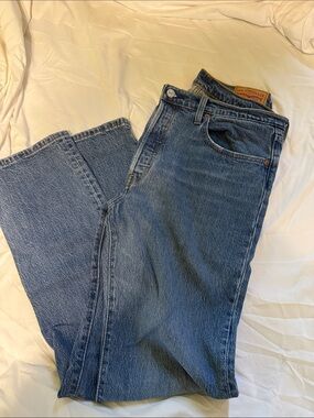Levi's Medium Blue Straight-Leg Denim Jeans